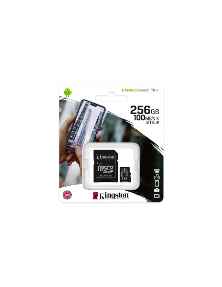 Kingston Technology Canvas Select Plus 256 GB MicroSDXC UHS-I Clase 10