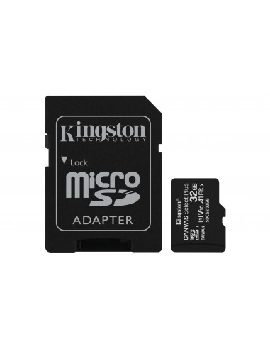 Kingston Technology Canvas Select Plus 32 GB MicroSDHC UHS-I Clase 10