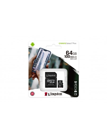 Kingston Technology Canvas Select Plus 64 GB MicroSDXC UHS-I Clase 10