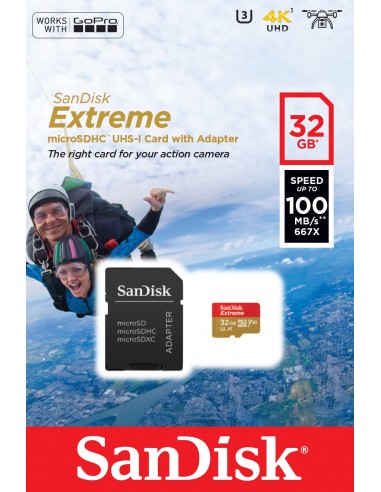 SanDisk Extreme 32 GB MicroSDHC UHS-I Clase 10