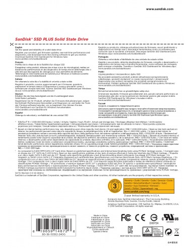 SanDisk Plus 240 GB Serial ATA III SLC