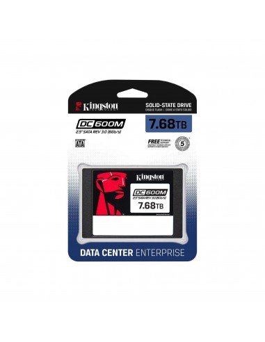 Kingston Technology DC600M 2.5" 7,68 TB Serial ATA III 3D TLC NAND