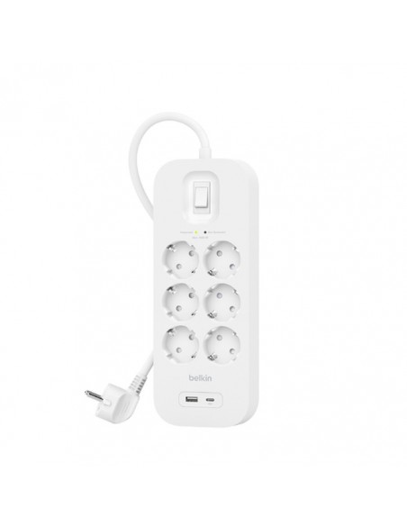 Belkin Connect Blanco 6 salidas AC 2 m