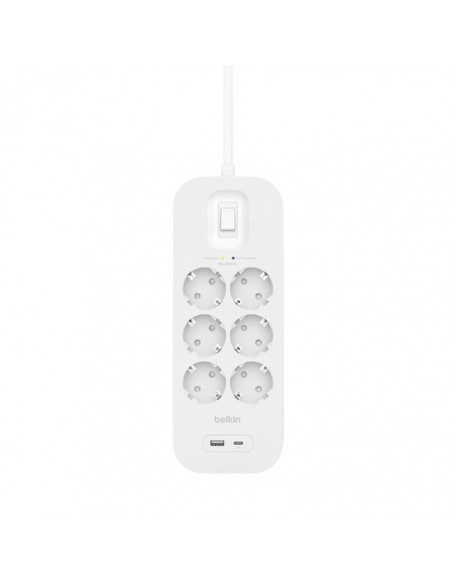 Belkin Connect Blanco 6 salidas AC 2 m