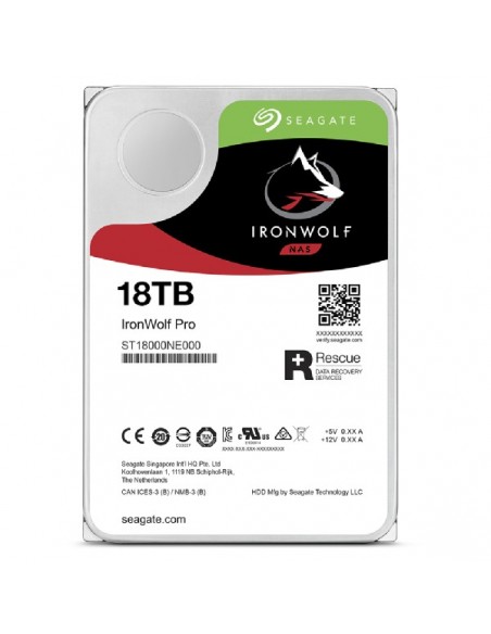 Seagate IronWolf Pro ST18000NT001 disco duro interno 3.5" 18 TB