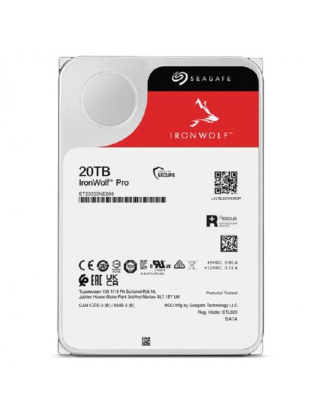 Seagate IronWolf Pro ST20000NT001 disco duro interno 3.5" 20 TB