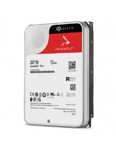 Seagate IronWolf Pro ST20000NT001 disco duro interno 3.5" 20 TB