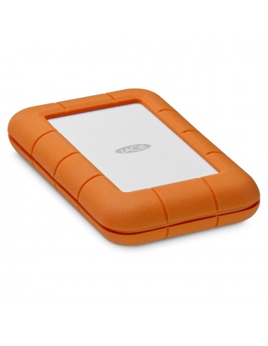 LaCie Rugged Secure disco duro externo 2 TB Naranja, Blanco