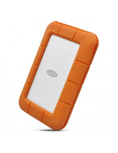 LaCie Rugged Secure disco duro externo 2 TB Naranja, Blanco