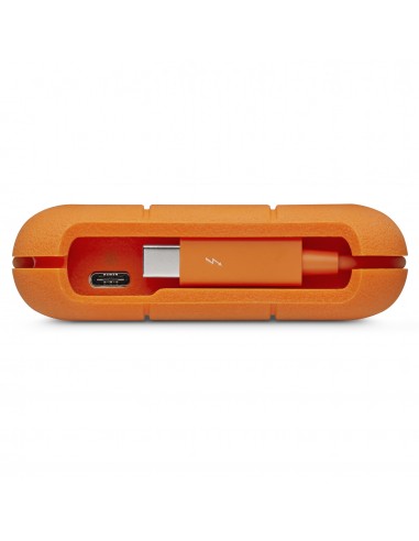 LaCie Rugged Secure disco duro externo 2 TB Naranja, Blanco