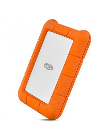 LaCie Rugged USB-C disco duro externo 2 TB Naranja, Plata