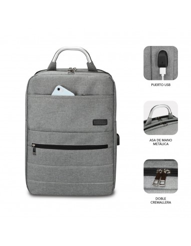 SUBBLIM MOCHILA ELITE AIRPADDING 15.6'' GREY