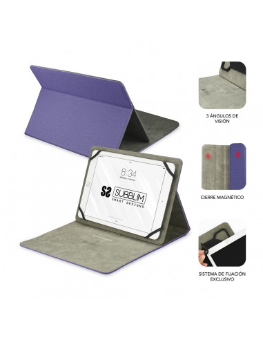SUBBLIM Funda Tablet Clever Stand Tablet Case 10,1" Purple