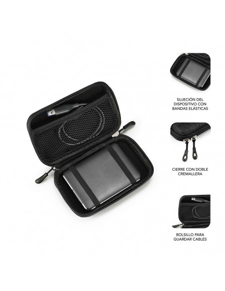 SUBBLIM Funda Disco Duro HDD Business Case 2,5" Black