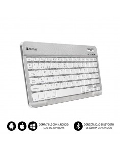 SUBBLIM Teclado Bluetooth Smart BT Keyboard Silver