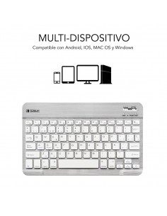 SUBBLIM Teclado Bluetooth Smart BT Keyboard Silver 2