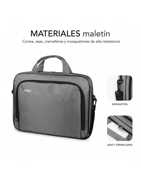SUBBLIM Maletín Ordenador Oxford Laptop Bag 13,3"-14" Grey
