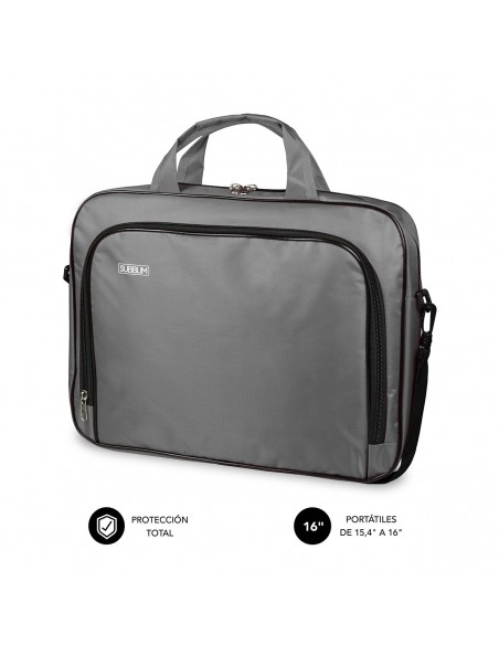 SUBBLIM Maletín Ordenador Oxford Laptop Bag 15,4-16" Grey
