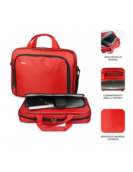 SUBBLIM Maletín Ordenador Oxford Laptop Bag 15,4-16" Red