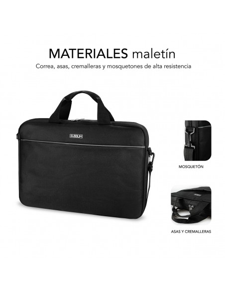 SUBBLIM Maletín con Ratón Select Pack Wireless Mouse USB + Laptop bag 15,6"