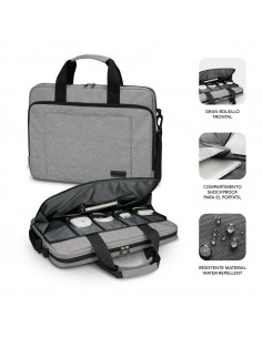 SUBBLIM Maletín Ordenador Air Padding Laptop bag 13,3-14" Grey 2