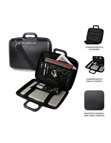 SUBBLIM Maletín Ordenador EVA Laptop Bag Carbon 13,3" Black