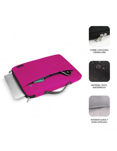SUBBLIM Funda Ordenador Elegant Laptop Sleeve 15,6" Pink