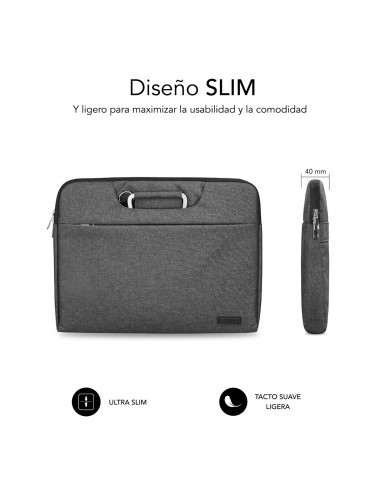 SUBBLIM Funda Ordenador Business Laptop Sleeve 13,3-14" Grey