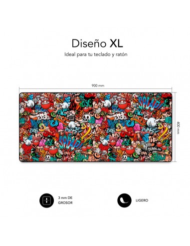 SUBBLIM Alfombrilla Ratón Graffiti XL Mouse Pad