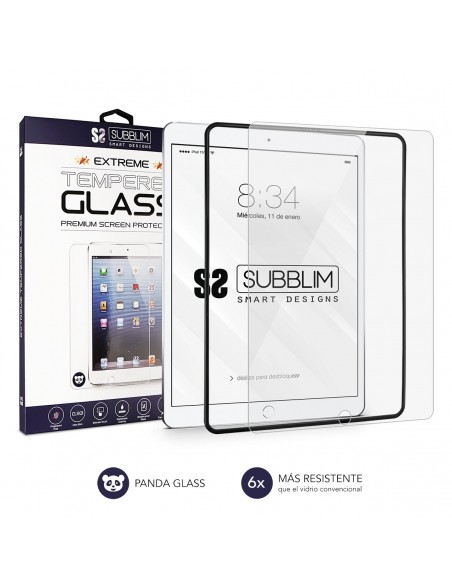 SUBBLIM Extreme tempered glass para Apple iPad 9.7 2018-17 Pro 9.7 iPad 5