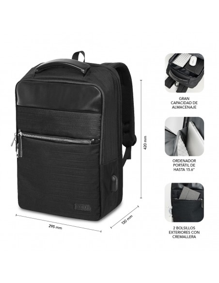 SUBBLIM Mochila de negocios Business V2 AP Backpack 16" Negro