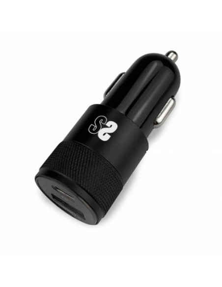 SUBBLIM SUBCHG-5CPD11 cargador de dispositivo móvil Smartphone Negro Encendedor de cigarrillos, USB Carga rápida Auto