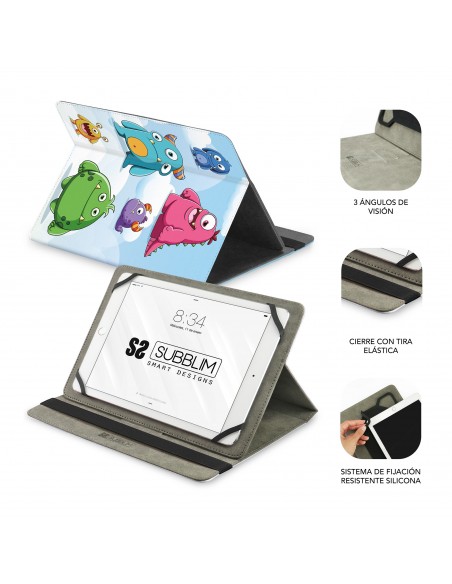 SUBBLIM Funda Tablet Universal TRENDY CASE MONSTERS 11" SUBBLIM Funda Tablet Universal TRENDY CASE MONSTERS 11"