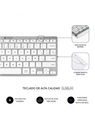 SUBBLIM SUBKBC-OCO010 teclado
