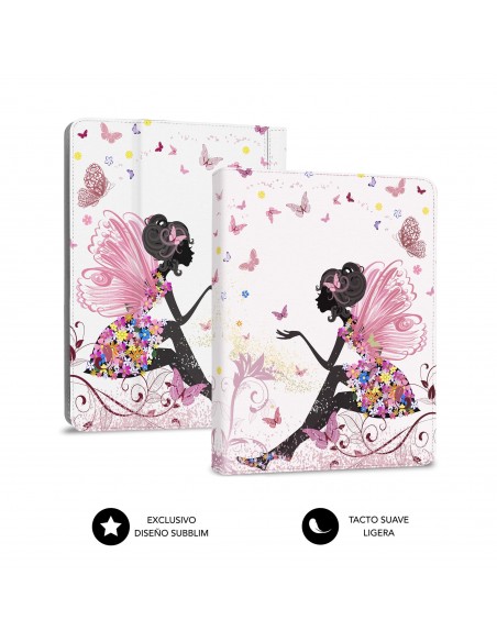 SUBBLIM Funda con Teclado Micro USB – Type C KEYTAB USB 11" Hadas