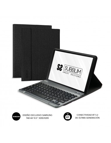 SUBBLIM Funda con teclado KeyTab Pro BT Samsung GT A8 10.5“ X200 205