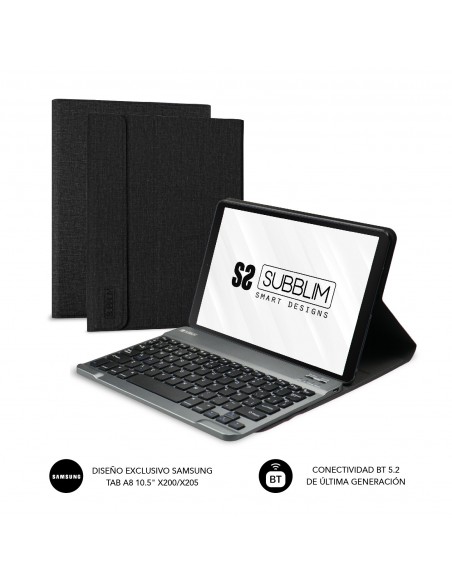 SUBBLIM Funda con teclado KeyTab Pro BT Samsung GT A8 10.5“ X200 205 SUBBLIM Funda con teclado KeyTab Pro BT Samsung GT A8 10.5“ X200 205