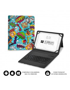 SUBBLIM Funda con Teclado Keytab Pro BT Trendy Comic 2