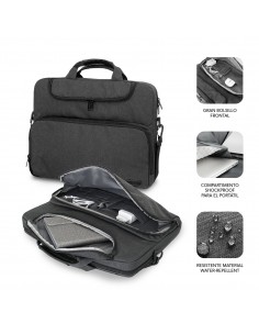 SUBBLIM Maletín Ordenador Air Padding Laptop bag 13,3-14" Gris Oscuro 2