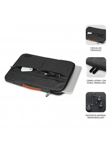 SUBBLIM Funda Air Padding 360 Sleeve 13,3-14" Dark Grey