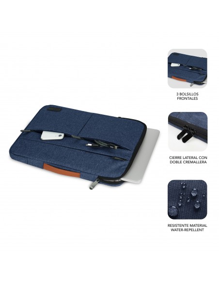 SUBBLIM Funda Air Padding 360 Sleeve 13,3-14" Blue SUBBLIM Funda Air Padding 360 Sleeve 13,3-14" Blue