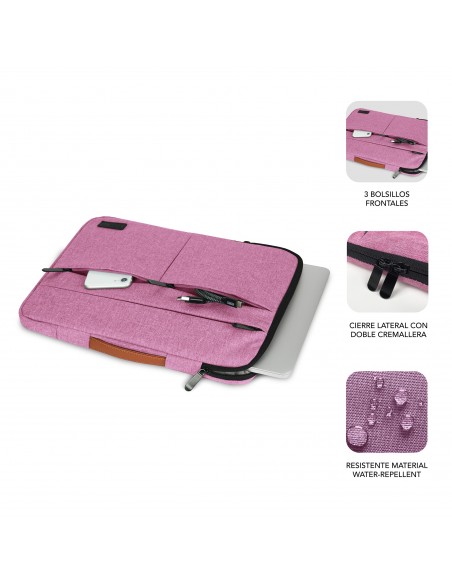 SUBBLIM Funda Air Padding 360 Sleeve 13,3-14" Pink SUBBLIM Funda Air Padding 360 Sleeve 13,3-14" Pink