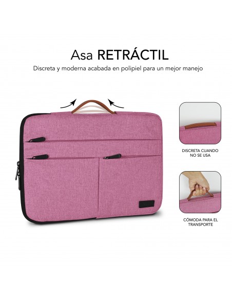 SUBBLIM Funda Air Padding 360 Sleeve 13,3-14" Pink SUBBLIM Funda Air Padding 360 Sleeve 13,3-14" Pink