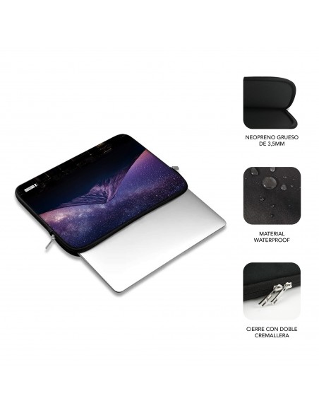 SUBBLIM Funda Ordenador Neopreno Trendy Sleeve Neo Mountain 13,3-14"