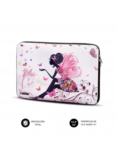SUBBLIM Funda Ordenador Neopreno Trendy Sleeve Neo Hada 13,3-14"