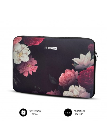 SUBBLIM Funda Ordenador Neopreno Trendy Sleeve Neo Flowers 15,6"