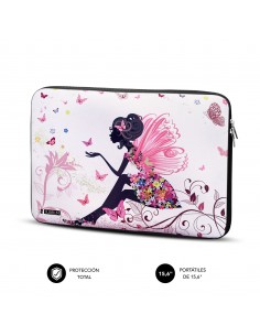 SUBBLIM Funda Ordenador Neopreno Trendy Sleeve Neo Hada 15,6" 2