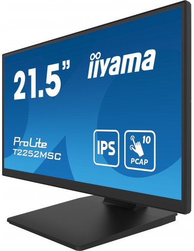 iiyama ProLite T2252MSC-B2 pantalla para PC 54,6 cm (21.5") 1920 x 1080 Pixeles Full HD LCD Pantalla táctil Negro