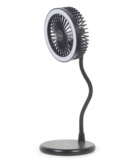 Gembird TA-WPC10-LEDFAN-01 ventilador Negro