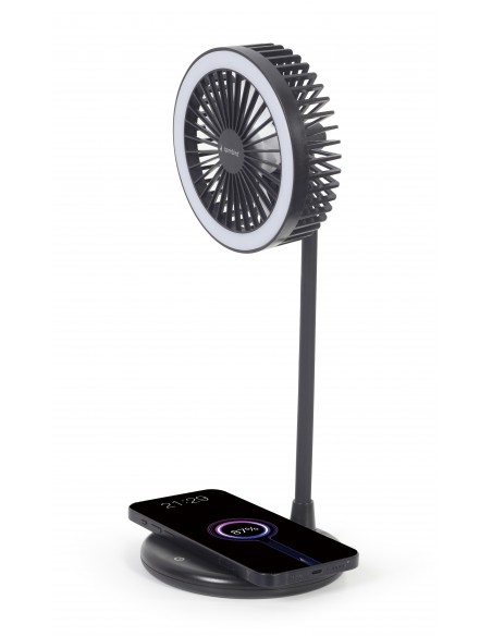 Gembird TA-WPC10-LEDFAN-01 ventilador Negro